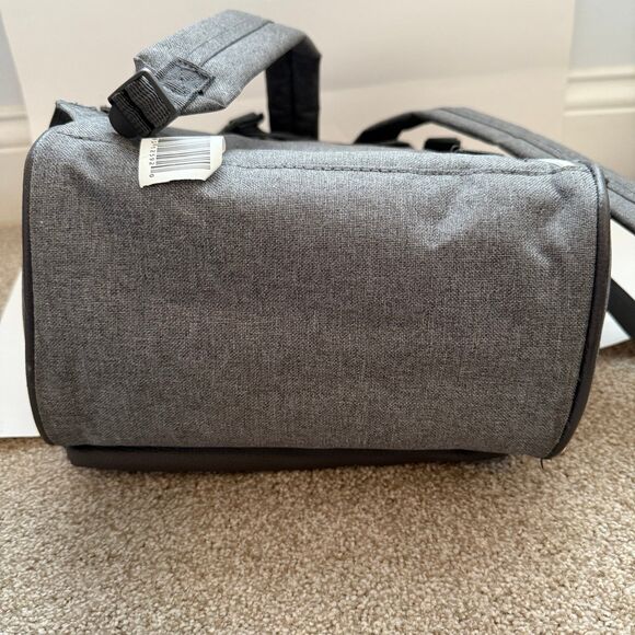 Banana Fish Midi Backpack Diaper Bag Gray Insulated Bottle Holder Changing Pad - Picture 7 of 7